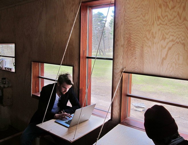 KTH School of Architecture, Full Scale Studio, Friggatto, prefab studio, prefab, mobile architecture, Stockholm, low-cost, plywood facade, green architecture, affordable building