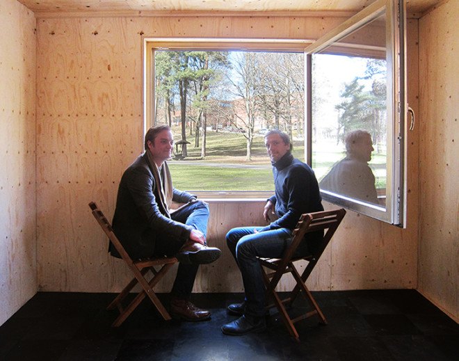 KTH School of Architecture, Full Scale Studio, Friggatto, prefab studio, prefab, mobile architecture, Stockholm, low-cost, plywood facade, green architecture, affordable building