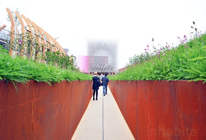 UK pavilion, The Hive, Grown in Britain and Northern Ireland, Milan Expo, green design, sustainable design, eco-design, food security, biodiversity, Feeding the Planet Energy for Life, Italy, bees, colony collapse disorder, bee hive, Milan Expo 2015