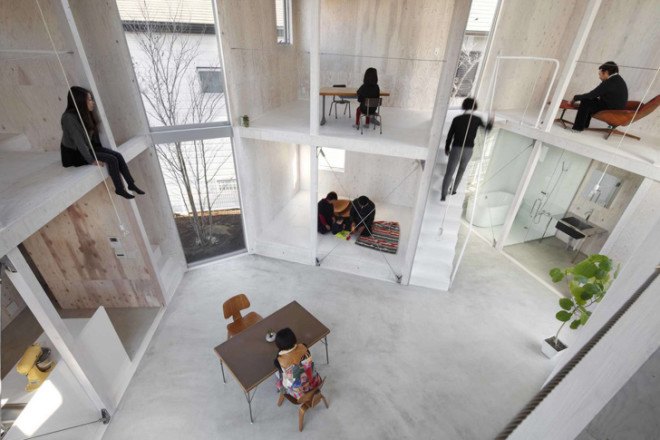 wooden construction, sustainable architecture japan, Yamazaki Kentaro Design Workshop, compact housing, low impact architecture, natural light