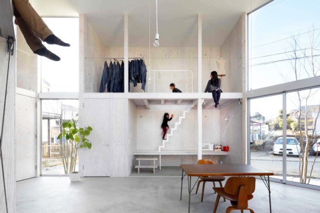 wooden construction, sustainable architecture japan, Yamazaki Kentaro Design Workshop, compact housing, low impact architecture, natural light