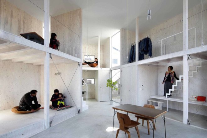wooden construction, sustainable architecture japan, Yamazaki Kentaro Design Workshop, compact housing, low impact architecture, natural light