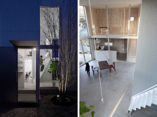 wooden construction, sustainable architecture japan, Yamazaki Kentaro Design Workshop, compact housing, low impact architecture, natural light