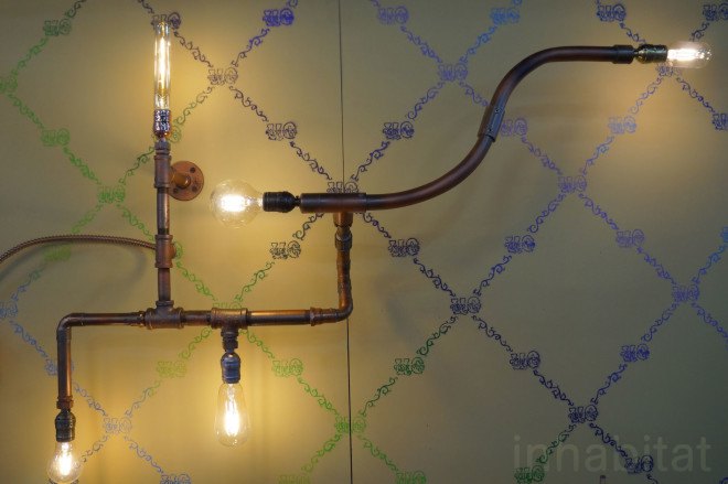 urban chandy, steampunk wall sconce, steampunk, energy efficient edison bulb, LED edison bulb, LED, energy-efficient Lighting, green lighting, eco-friendly lighting, LED lighting, LEDs, green interiors, sustainable interiors, green design, sustainable design, new york design week, nyc x design, green products, green technology, sustainable technology