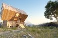Valley House, Valley House by Planning Bureau, Planning Bureau, cabin, Dolomites, Dolomite Mountains, timber cabin, asymmetric home,