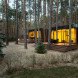 green design, eco design, sustainable design, Relax Park Verholy, Poltova Ukraine, YOD Design Lab, stilted house, prefabricated cabin, mirrored glass