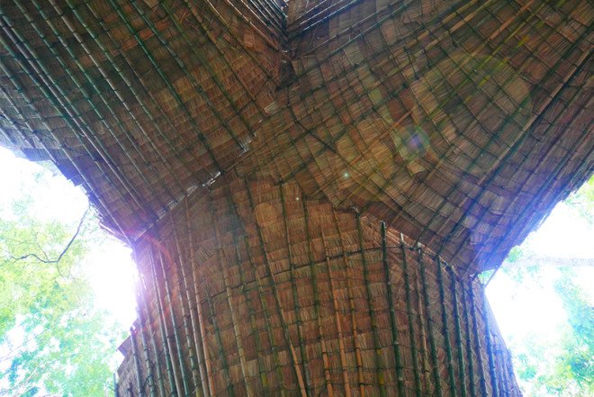 Atelier COLE, tensegrity, moon bear, Asiatic black bear, Laos, Bamboo trees, rainwater collection, Building Trust, Tat Kuang Si Park, bamboo, Free the Bears, Khmu,