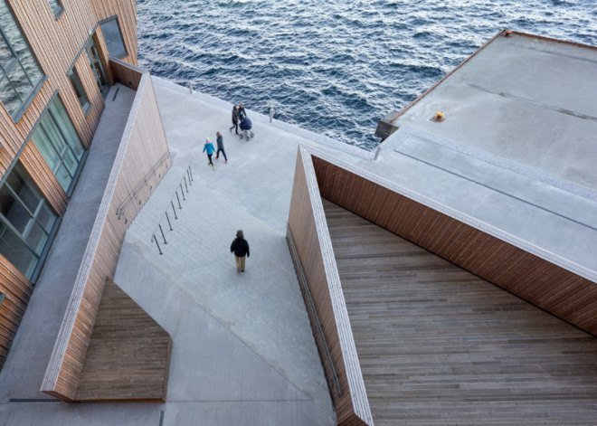 AART architects, Studio Ludo, wooden building, Waterfront, Norway, Norwegian wood, waterfront building, social spaces