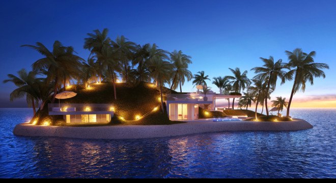 The World, Dubai, Waterstudio.NL, Nakheel, Ogyana World First, Amillarah, Jean-Michel Cousteau, floating homes, floating islands, artificial islands, artificial archipelago,