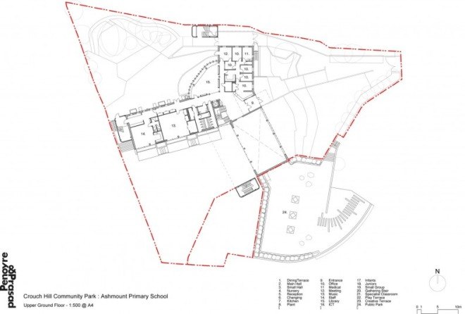 Ashmount Primary School, Penoyre & Prasad, Ashmount Primary School by Penoyre & Prasad, 2015 RIBA winner, brownfield, heat recovery, FSC certified timber, low VOC, high levels insulation, carbon negative, carbon negative school, BREEAM, BREEAM Outstanding, BREEAM Outstanding school, London,