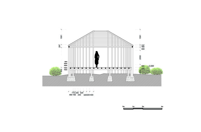 DNA - Design And Architecture, pavilions, bamboo, bamboo architecture, natural light, locally sourced materials, natural materials, renewable building materials, China, skylights, multi-purpose spaces, green architecture
