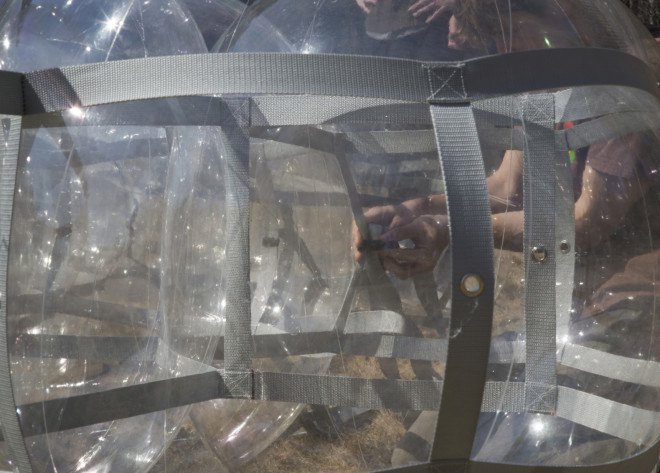 Pneuhaus, Bubble Dome, inflatable architecture, temporary architecture, geodesic dome, Buckminster Fuller, temporary pavilion, lightweight structure, Rhode Island