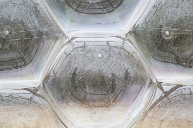 Pneuhaus, Bubble Dome, inflatable architecture, temporary architecture, geodesic dome, Buckminster Fuller, temporary pavilion, lightweight structure, Rhode Island