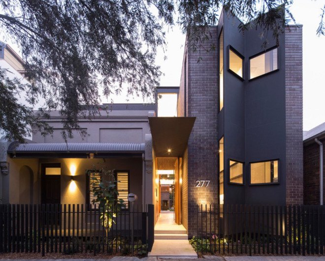 green design, eco design, sustainable design, Caterwilliamson Architects, Spiegel House, Mirror house, glass curtains, Sydney Australia, concrete floors