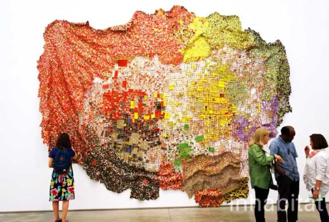 green design, eco design, sustainable design, Jack Shainman, The School, Kinderhook new York, adaptive reuse, recycle art, El Anatsui, New York City daytrips