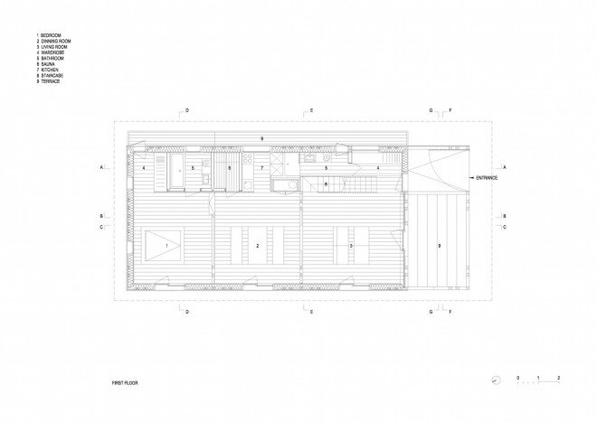 OFIS Architects, adaptive reuse, Alpine Barn Apartment by OFIS Architects, Alpine Barn Apartment, barn restoration, barn transformation, barn loft apartment, barn loft, Slovenia,