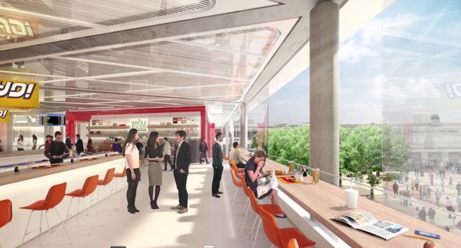 Foster + Partners, Cardiff Interchange, transport hub, bus station, green transportation, green architecutre, mixed-use building, public plaza, Cardiff