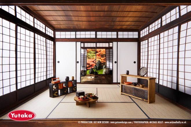 japanese food, japanese village, miniature japanese village, miniature japanese diorama, getnewdesign, james reeve, yutaka foods, food importer, branding campaign, miniature models for ad campaign, japan