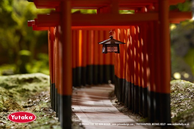 japanese food, japanese village, miniature japanese village, miniature japanese diorama, getnewdesign, james reeve, yutaka foods, food importer, branding campaign, miniature models for ad campaign, japan
