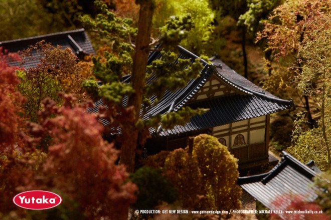 japanese food, japanese village, miniature japanese village, miniature japanese diorama, getnewdesign, james reeve, yutaka foods, food importer, branding campaign, miniature models for ad campaign, japan