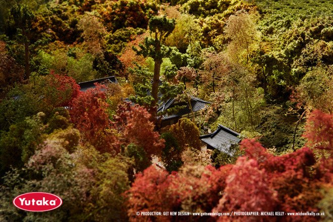 japanese food, japanese village, miniature japanese village, miniature japanese diorama, getnewdesign, james reeve, yutaka foods, food importer, branding campaign, miniature models for ad campaign, japan