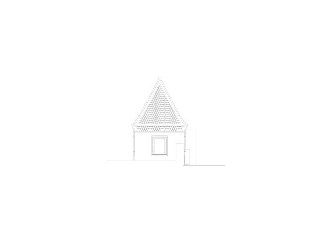 garden house, vécsey schmidt architekten, german architecture, german garden house, doris lasch, wooden attic, open attic, boundary wall, stone and wood architecture