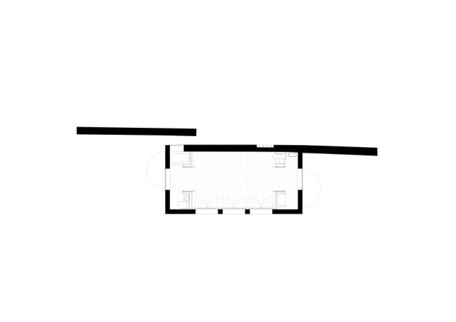 garden house, vécsey schmidt architekten, german architecture, german garden house, doris lasch, wooden attic, open attic, boundary wall, stone and wood architecture