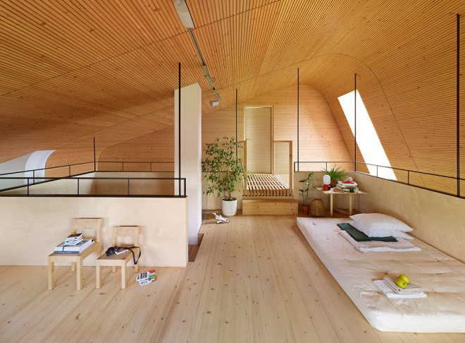 OOPEAA, Anssi Lassila, House L, House L by OOPEAA, Suoni, galvanized sheet metal, metal-clad cabin, salvaged materials, locally sourced materials, radially sawn spruce, birch veneer, farmhouse renovation, contemporary house