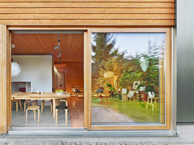 OOPEAA, Anssi Lassila, House L, House L by OOPEAA, Suoni, galvanized sheet metal, metal-clad cabin, salvaged materials, locally sourced materials, radially sawn spruce, birch veneer, farmhouse renovation, contemporary house