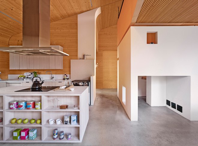 OOPEAA, Anssi Lassila, House L, House L by OOPEAA, Suoni, galvanized sheet metal, metal-clad cabin, salvaged materials, locally sourced materials, radially sawn spruce, birch veneer, farmhouse renovation, contemporary house