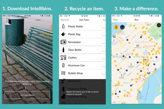 recycling, recycling app, where to recycle in NYC, NYC recycling, New York City public recycling, where to recycle in New York, green apps, green mobile apps, recycling mobile app, iphone app, android app