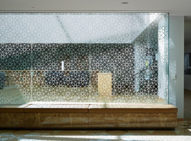 Ismaili Center, Charles Correa Associates, Moriyama & Teshima Architects, cultural center, glass dome, glass roof, transparent roof, Islamic architecture, Toronto, Cananda, skylights