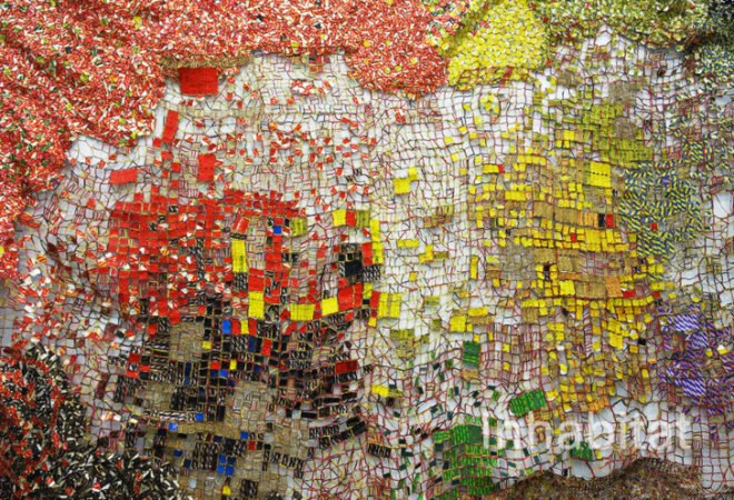 green design, eco design, sustainable design, Jack Shainman, The School, Kinderhook new York, adaptive reuse, recycle art, El Anatsui, New York City daytrips