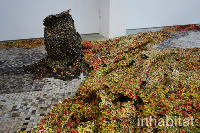 green design, eco design, sustainable design, Jack Shainman, The School, Kinderhook new York, adaptive reuse, recycle art, El Anatsui, New York City daytrips