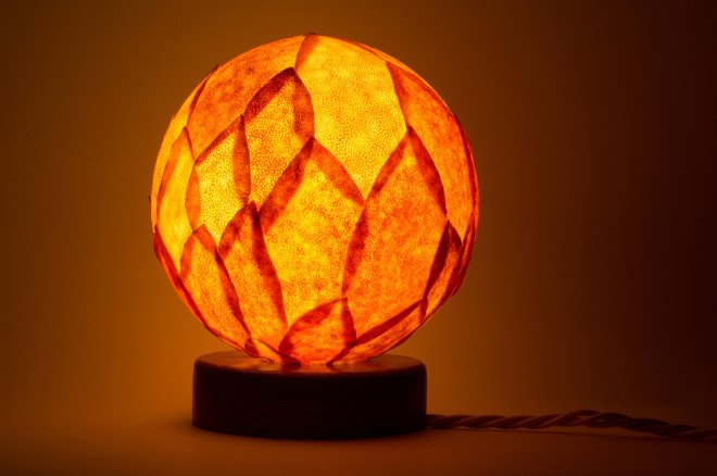Lucie lamp, The Orange Sessions, orange lamp, orange peel lamp, orange peel art, orange peels, oranges, orange peel uses, orange peel light, kickstarter, Orange Sessions kickstarter, reuse, recycle, natural lighting
