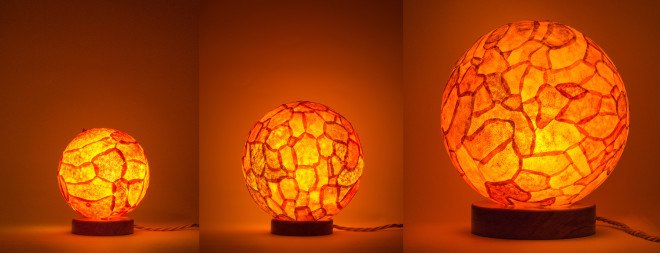 Lucie lamp, The Orange Sessions, orange lamp, orange peel lamp, orange peel art, orange peels, oranges, orange peel uses, orange peel light, kickstarter, Orange Sessions kickstarter, reuse, recycle, natural lighting