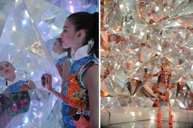 Masakazu Shirane, 3D kaleidoscope, Light Origami, Reuben Young, Vivid Sydney, public dome, intercative design, co-creative design