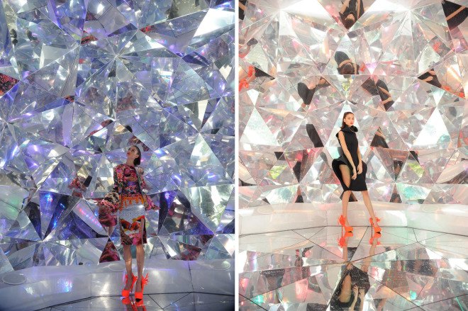 Masakazu Shirane, 3D kaleidoscope, Light Origami, Reuben Young, Vivid Sydney, public dome, intercative design, co-creative design