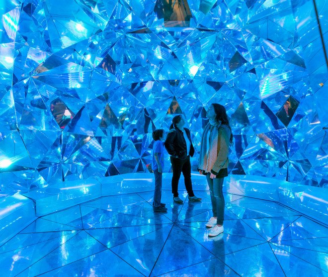 Masakazu Shirane, 3D kaleidoscope, Light Origami, Reuben Young, Vivid Sydney, public dome, intercative design, co-creative design