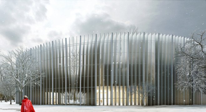 green design, eco design, sustainable design, MenoMenoPiu Architects, House of Hungarian Music, budapest, rainwater collection, circular building