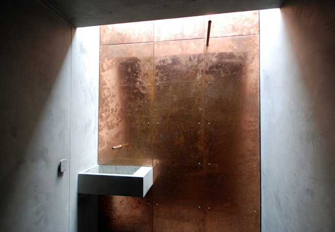 Stonewood Design, green roof, small spaces, cottage, green cottage, green architecture, UK architects, deer watching, copper facade, locally sourced materials, natural lighting