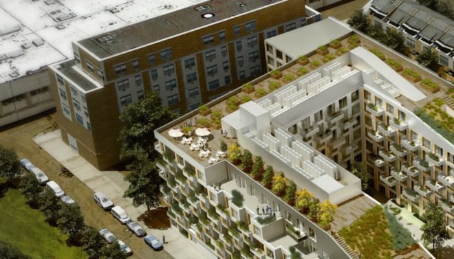 ODA Architecture, 10 Monieth street, green roofs, architecture, brooklyn design, brooklyn architecture, urban design, landscape design, bushwick design, bushwick apartments, green roof nyc, nyc green space,