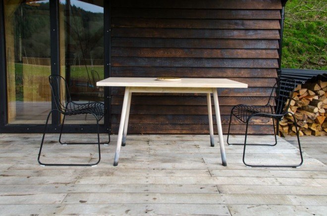 composting toilet, Out of the Valley cabin, Shou Sugi Ban, charred timber, corrugated roof, National Trust woodland, River Teign, handcrafted furniture, solar panels, solar powered cabin, off grid cabin, Rupert McKelvie