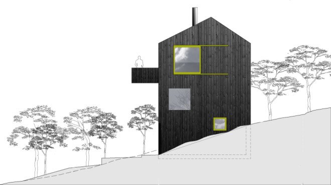 green design, eco design, sustainable design, timber clad home, Schjelderup Trondahl Arkitekter, House Linnebo, Oslo, pitched roof