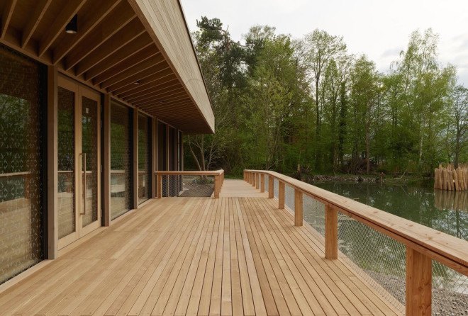 Swiss Ornithological Institute, compressed earth, birds, bird-watching, eco-design, ecological building material, rammed walls, nature, conservation, ornithology, Switzerland, Swiss architecture