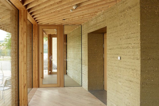 Swiss Ornithological Institute, compressed earth, birds, bird-watching, eco-design, ecological building material, rammed walls, nature, conservation, ornithology, Switzerland, Swiss architecture