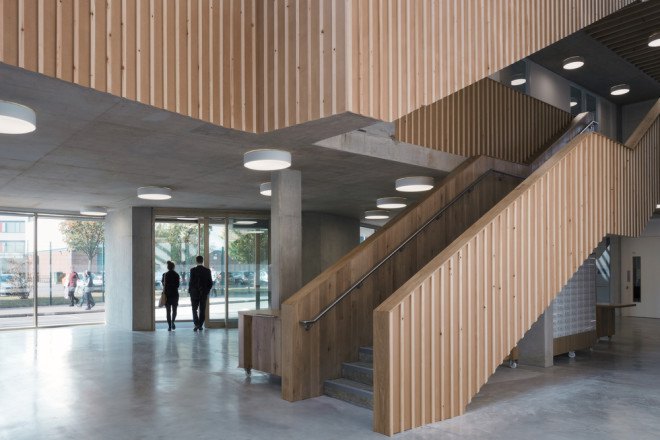 central atrium, natural light, RIBA, Architecture 00, The Foundry, The Foundry by Architecture 00, BREEAM, BREEAM Excellent, RIBA London Regional Award, Vauxhall, factory building, energy efficiency, social justice center, sustainable building, 2015 RIBA London Building of the Year, adaptive reuse, repurposed building