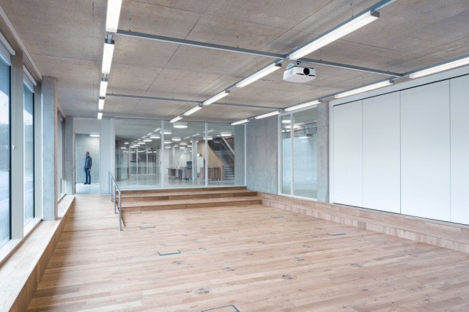 central atrium, natural light, RIBA, Architecture 00, The Foundry, The Foundry by Architecture 00, BREEAM, BREEAM Excellent, RIBA London Regional Award, Vauxhall, factory building, energy efficiency, social justice center, sustainable building, 2015 RIBA London Building of the Year, adaptive reuse, repurposed building