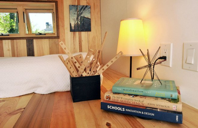 Toybox tiny home, tiny house, tiny home, toybox home, modern tiny home, LED, transforming furniture, spacesaving design, blown in blanket insulation, radiant floor heating,