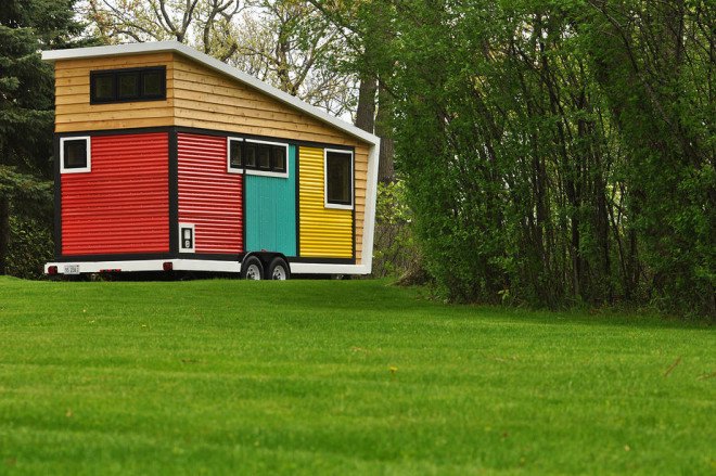 Toybox tiny home, tiny house, tiny home, toybox home, modern tiny home, LED, transforming furniture, spacesaving design, blown in blanket insulation, radiant floor heating,
